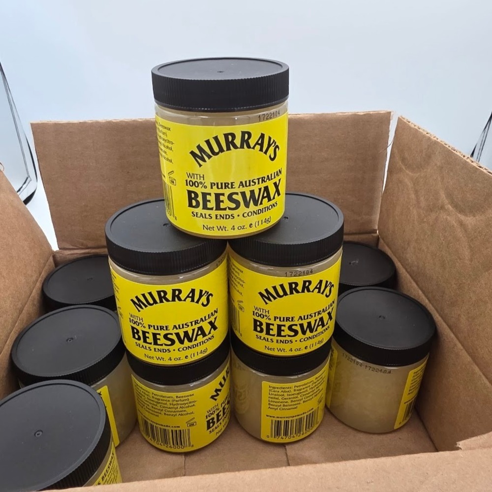 12 Murray's 100% Pure Australian Beeswax Styling Aid Seals‎ Ends Case